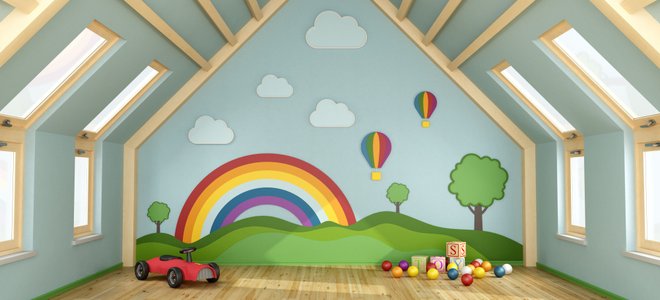 An attic.