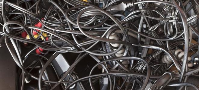 Tangled wires.