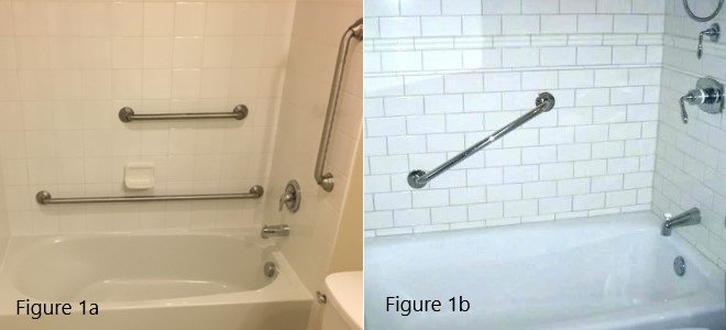 grab bars in bathtub and shower areas