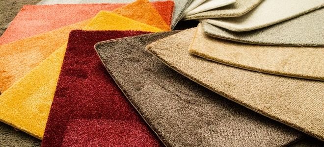 colorful carpet scraps