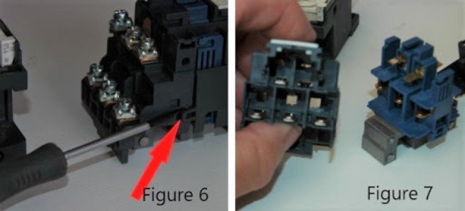 cleaning and repairing power relays with a screwdriver