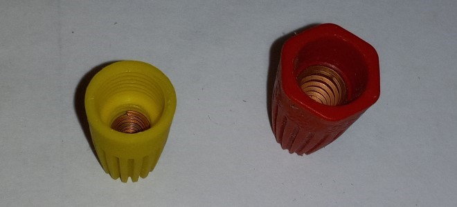 plastic wire connector caps
