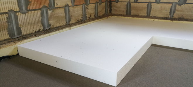 insulation pad on basement floor