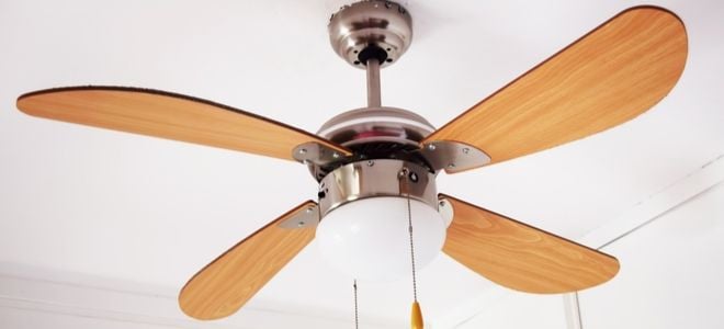 curved wooden ceiling fan