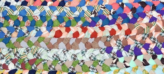 colorful fabric rug