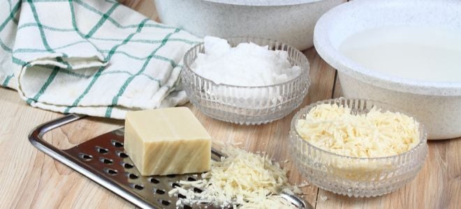grating soap with other natural cleaning products
