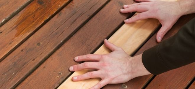 replacing a wood plank