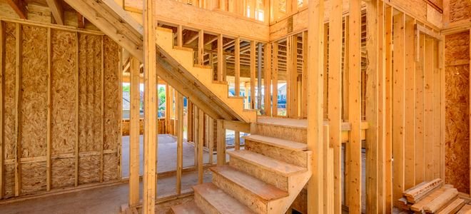 staircase in new construction