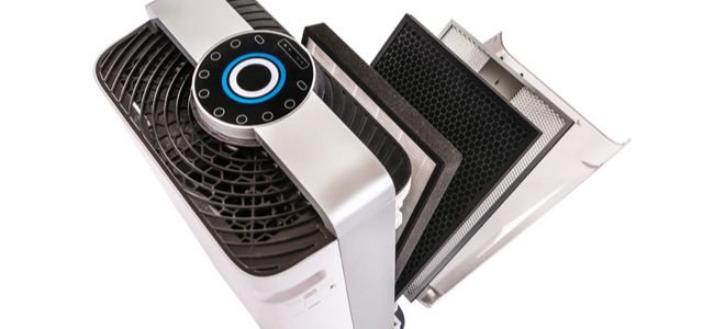 humidifier with filters deconstructed