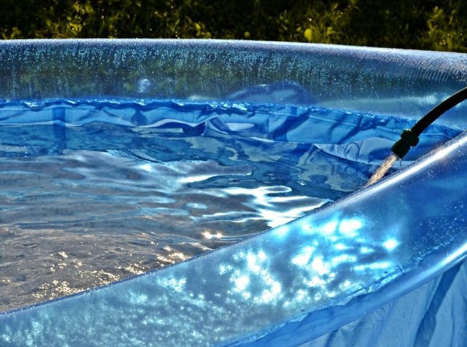 filling an above ground pool