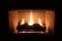 fire in a gas fireplace