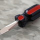 short flathead screwdriver with insulated handle