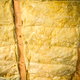 Fiberglass insulation installed in a wall