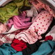 washing machine full of colorful clothes