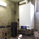 Furnace system in a basement or garage