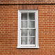 A sash window.