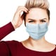 confused woman in face mask