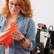person holding 3d printed vase