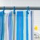 striped shower curtain