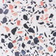 terrazzo stone surface with small colored stones in white sealant