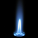 blue flame from pilot light