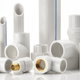 white pipe fittings