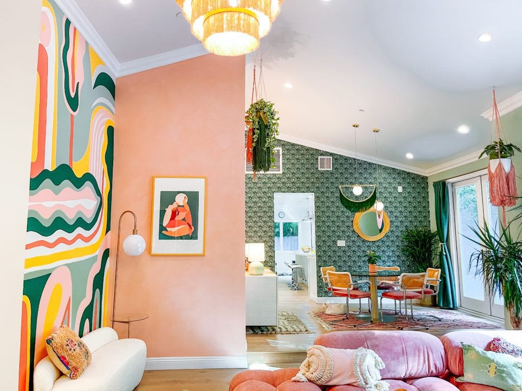 Vibrant painted interiors by Danielle Nagel of Dani Dazey LA.