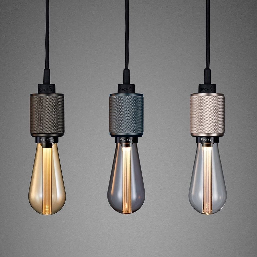 Hanging pendant lights by Buster + Punch.