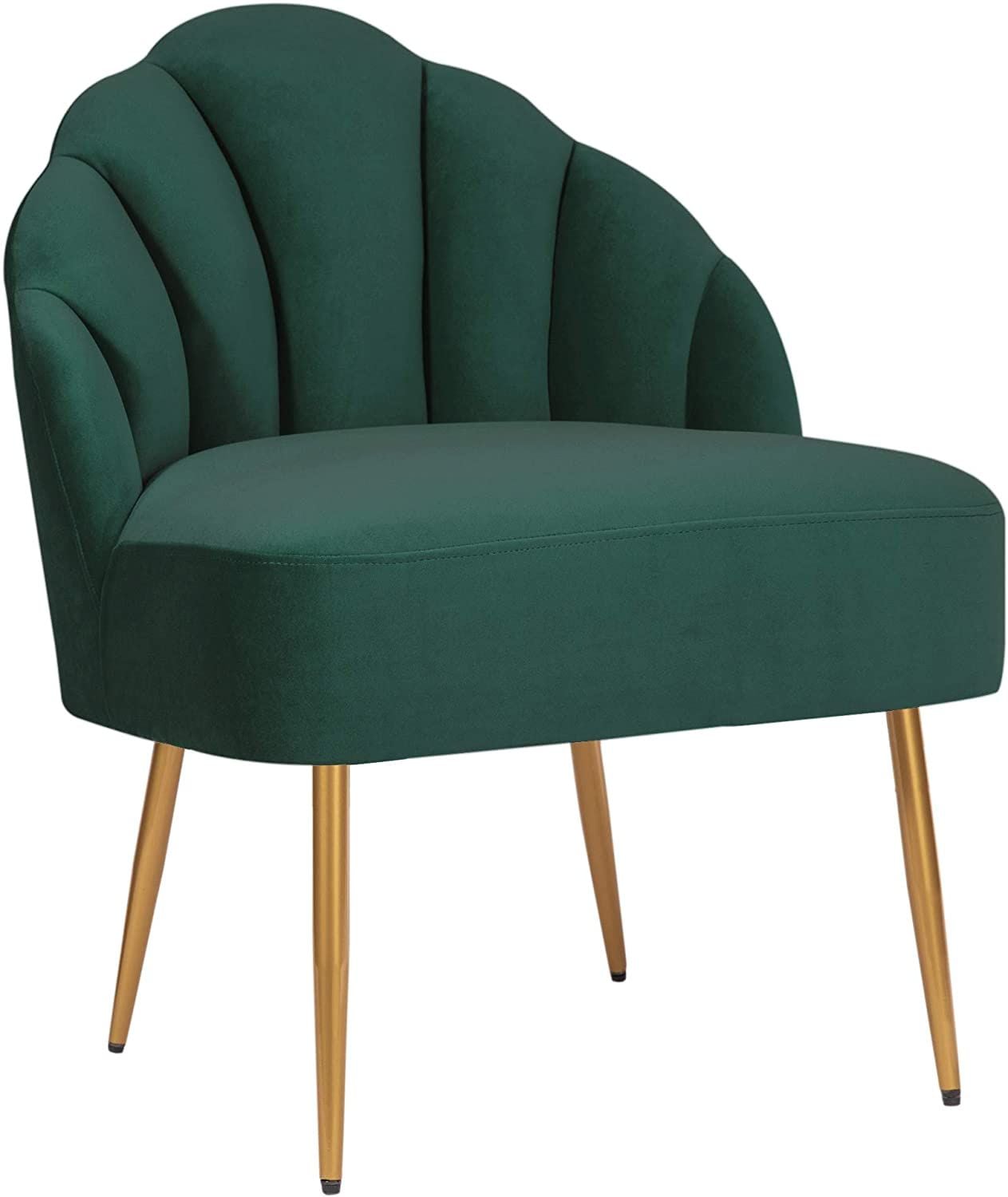 Sheena Glam Tufted Velvet Shell Chair, as featured in Amazon's 2021 Big Winter Sale.