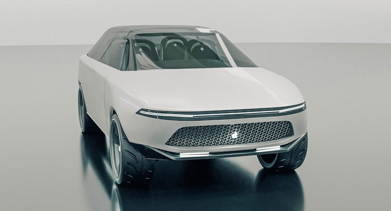 Speculative concept renders for Apple's upcoming self-driving luxury car.