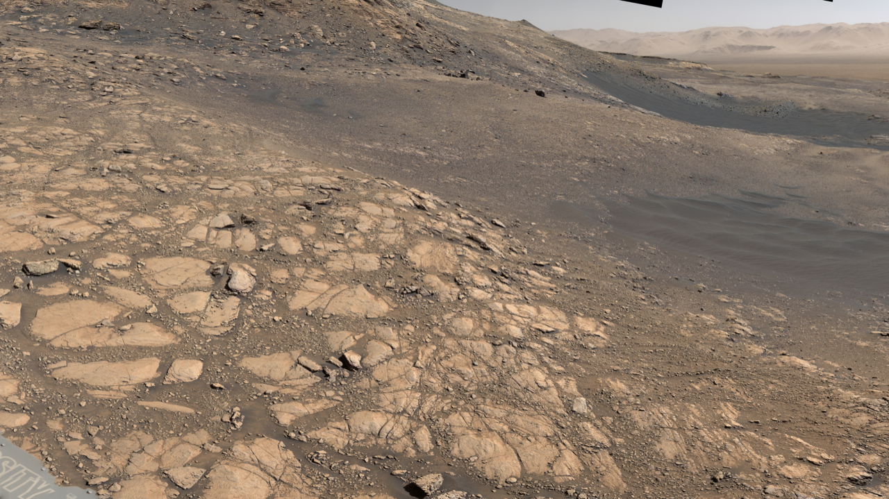 High-resolution shots of the Martian surface captured by NASA's Curiosity Rover.