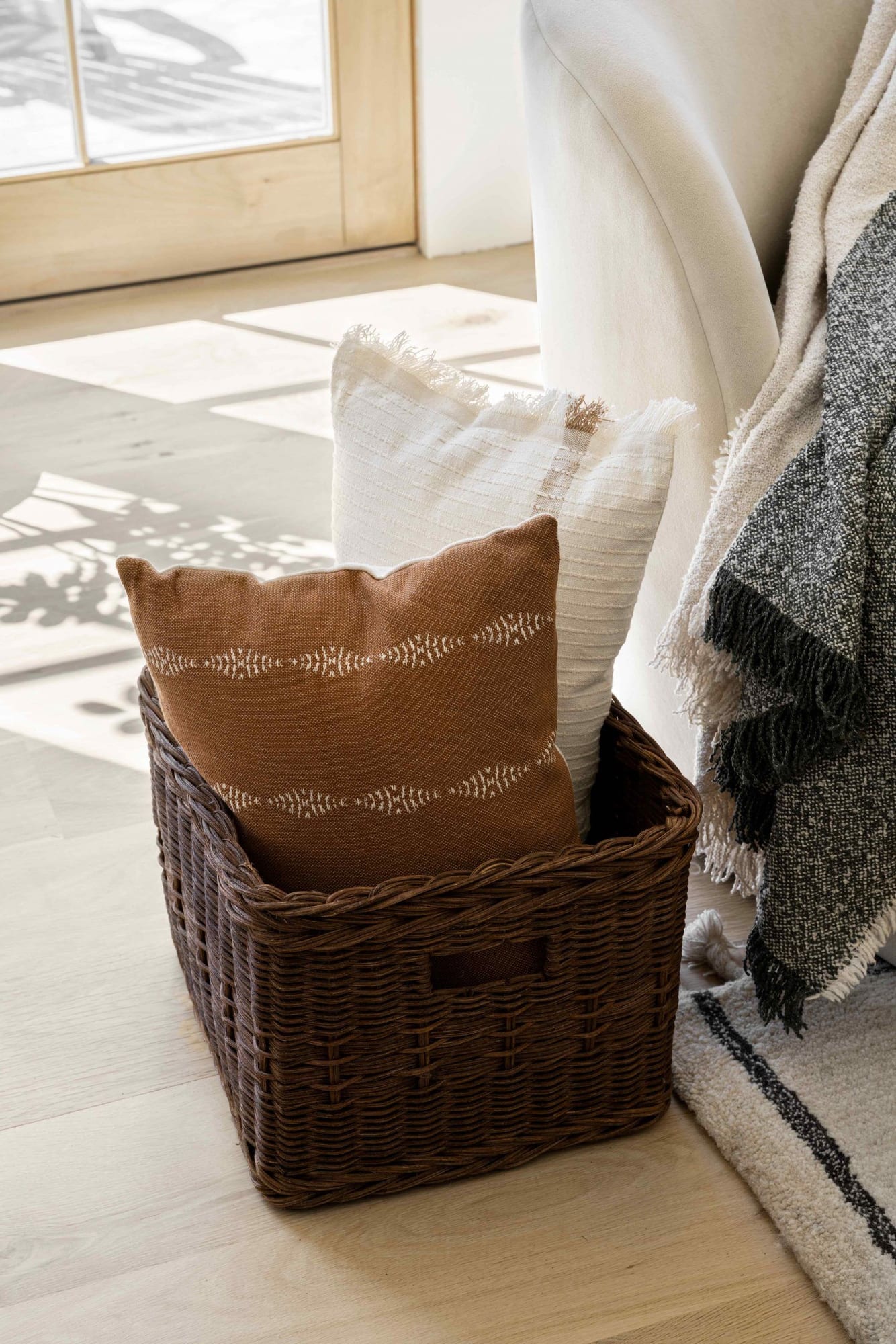 Rattan Cube Basket featured in Target's fall 2022 
