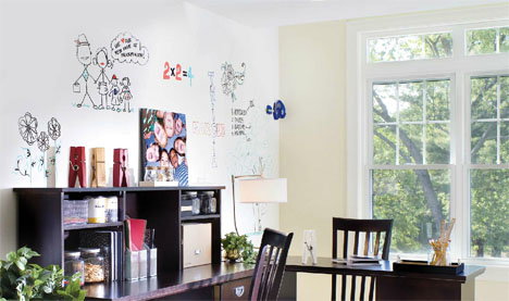 Writable Paint turns Walls into Easy Dry-Erase Whiteboards