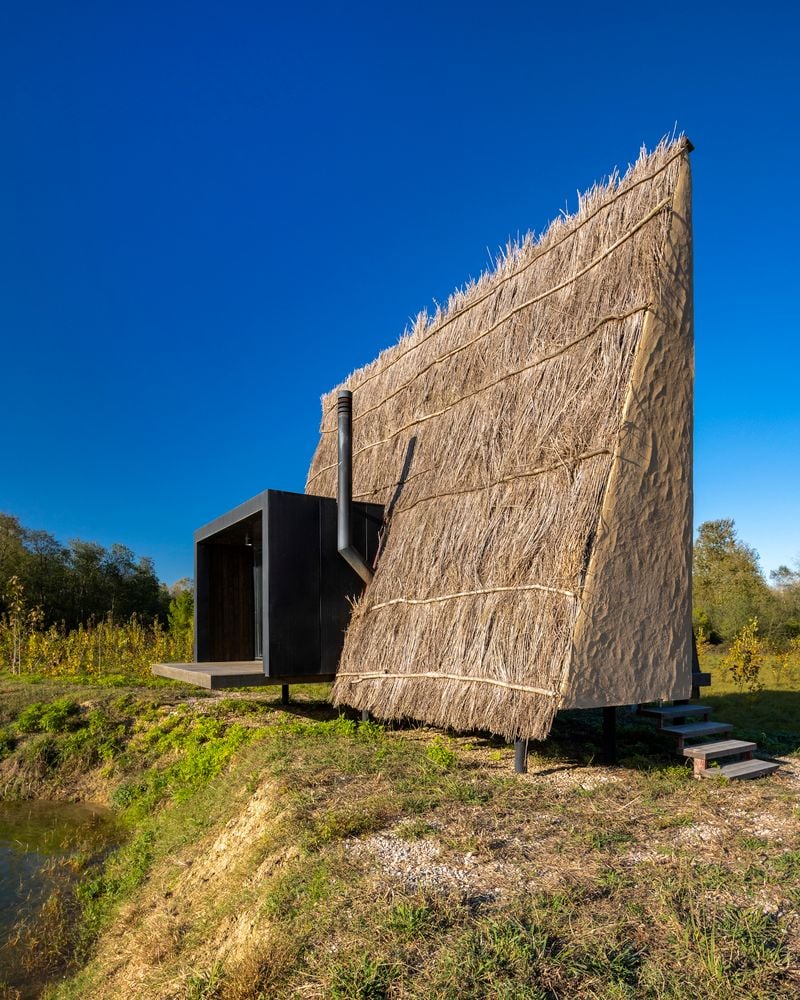 Shaygan Gostar’s Wicker House Brings the A-Frame Cabin to Rural Iran