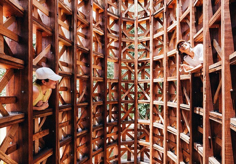 New Rice Tower in Thailand is Made from Repurposed Barns