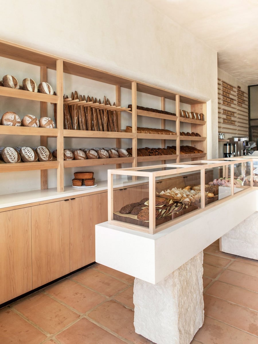 Behind the counter at LA's chic new Breadblok bakery. 