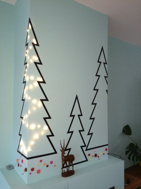 Washi Tape Christmas Trees