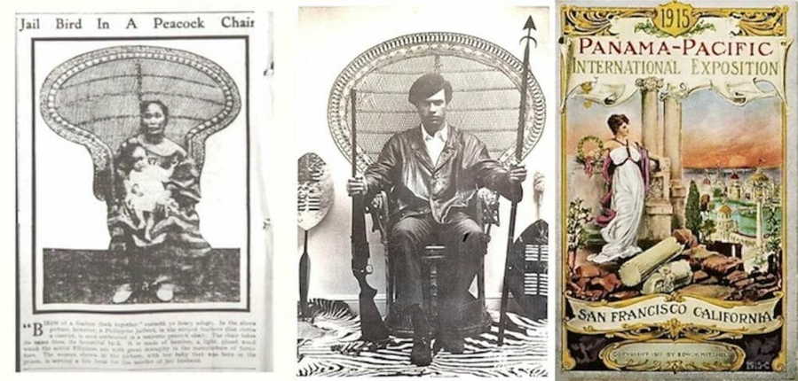 Old Philippine photographs trace the history of the iconic Peacock chair.