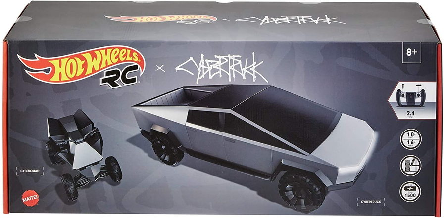 Packaging for Hot Wheels' upcoming 1:10 Scale R/C Tesla Cybertruck