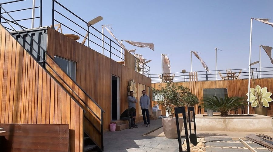 Other examples of shipping container transformations by Qubix.  