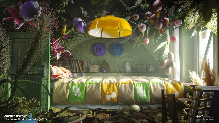 HouseholdQuotes.UK recreation of Arrietty’s Bedroom from the Studio Ghibli film 