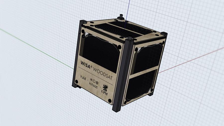 Graphic breaks down the basic WISA Woodsat design.