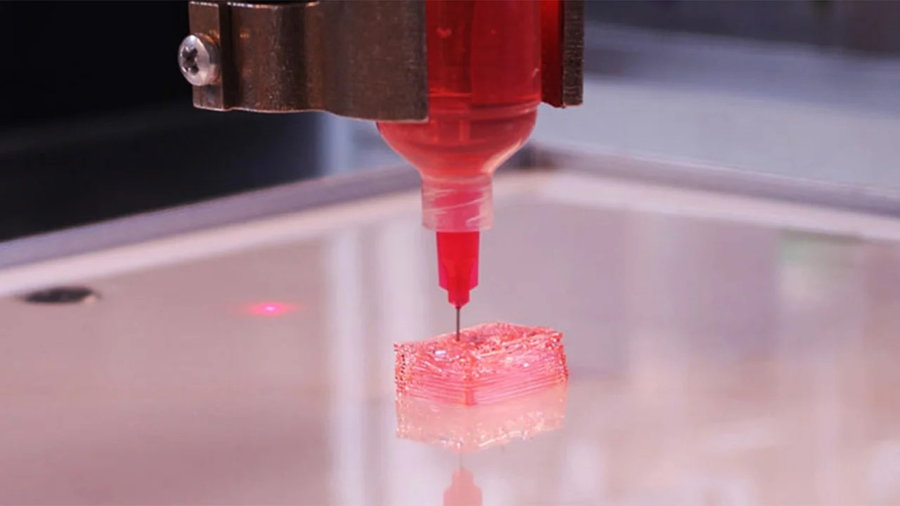 The UIC's 4D-printed bio-ink is used to regrow human organs in a lab.