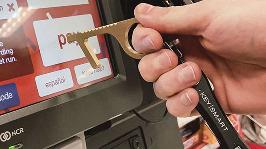The CleanKey also works well with touchscreen devices and ATMs.