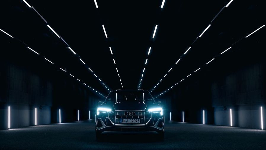 Adaptive driving beam headlights are already available in some cars like this Audi e-tron. 