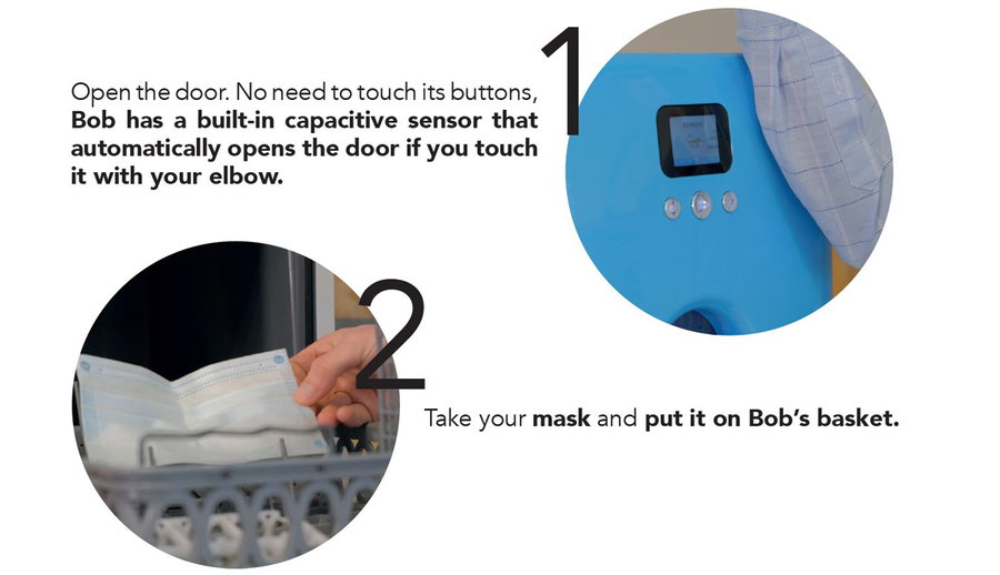 Crucially, the Bob compact dishwasher can also sterilize objects like phones, keys, and face masks from potentially harmful pathogens.