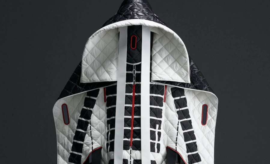 A wild samurai-inspired puffer jacket from Craig Green and Moncler.