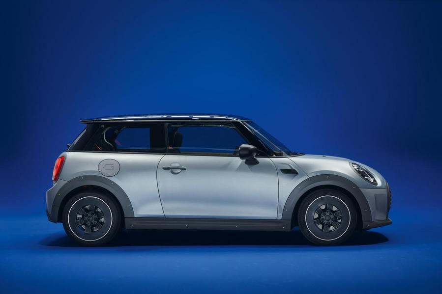 Side view of the new MINI Strip, designed by fashion designer Paul Smith.
