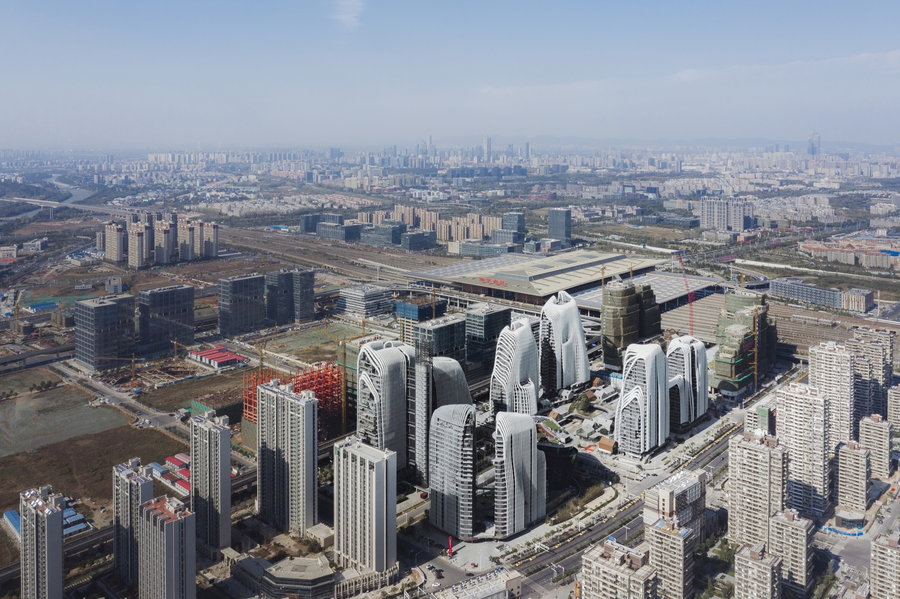 Renderings for MAD's upcoming Nanjing Zendai Himalayas Center development in China.