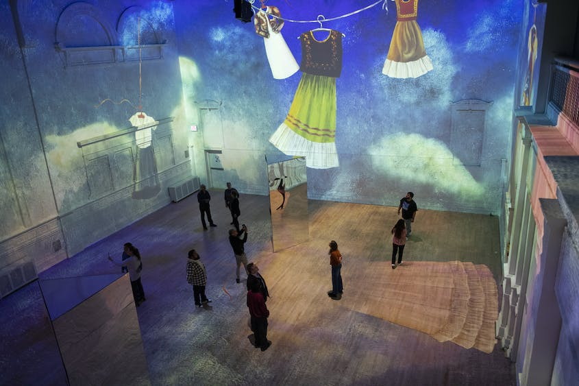 Spectators interact with Frida Kahlo's art like never before as part of Lighthouse Immersive's 